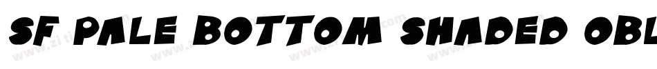 SF Pale Bottom Shaded Oblique字体转换